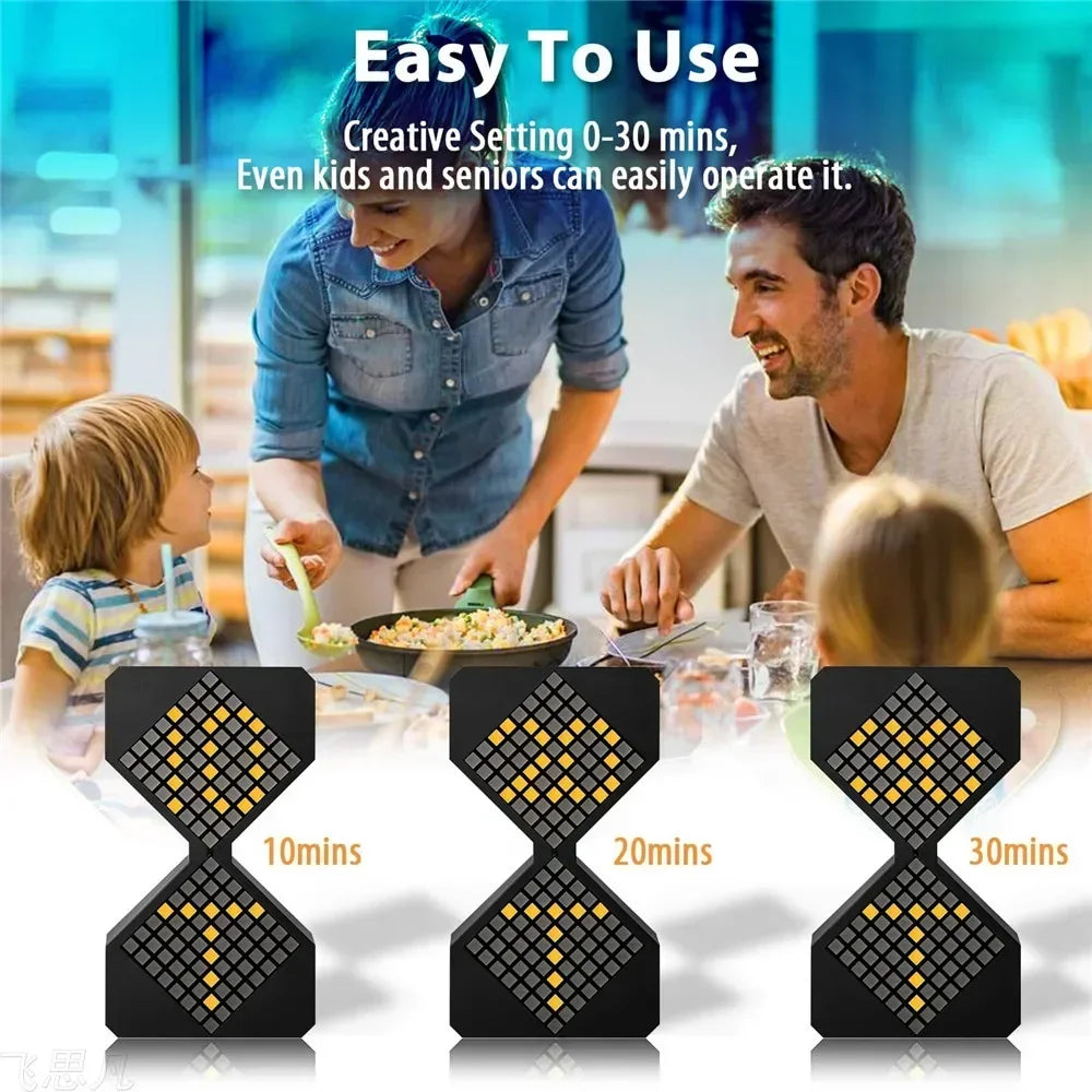 Digital LED Electronic Hourglass Timer