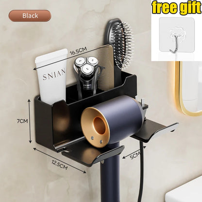 Wall Mounted Hair Dryer Holder