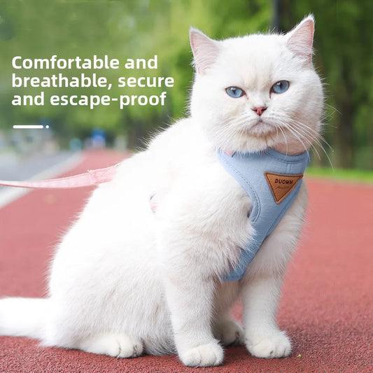 Escape Proof Cat Harness with Leash