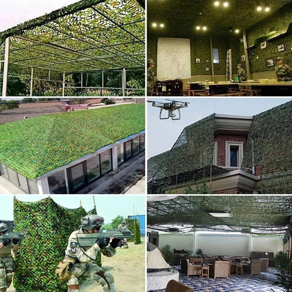 Heavy-Duty Camouflage Net for Garden Shade, Photography & Outdoor Cover