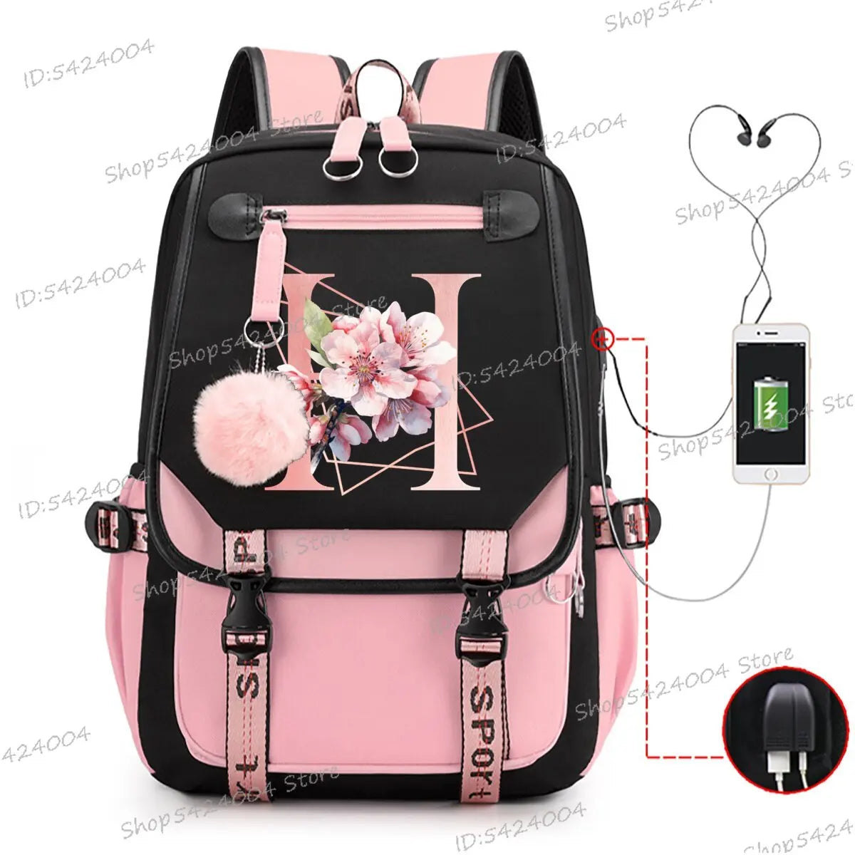School & Travel Backpack with Laptop Compartment