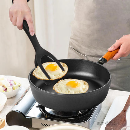 2-in-1 Grip & Flip Spatula Tongs