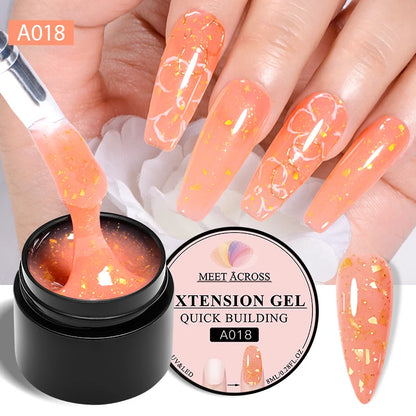 MEET ACROSS 8ML Aurora Extension Gel Polish