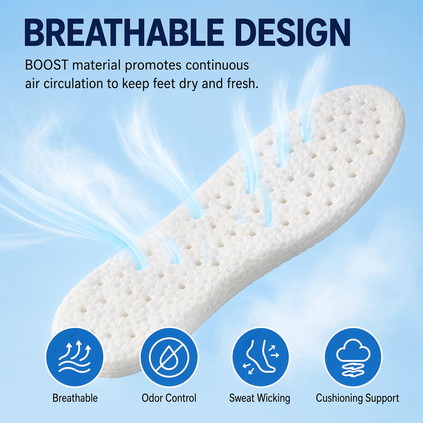 Warm Plush Winter Memory Foam Insoles