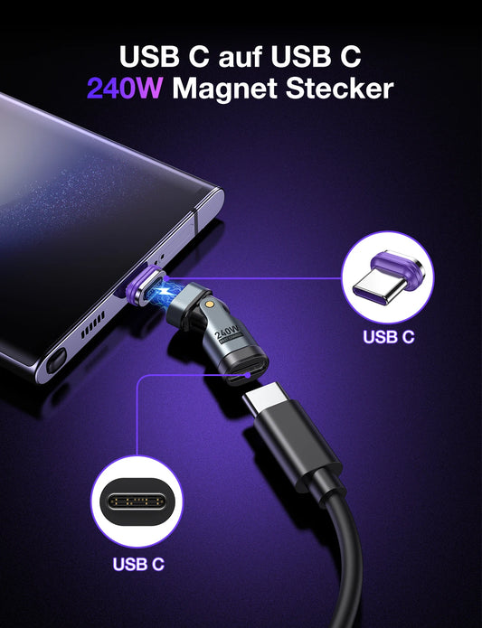240W Magnetic USB-C Charging Adapter