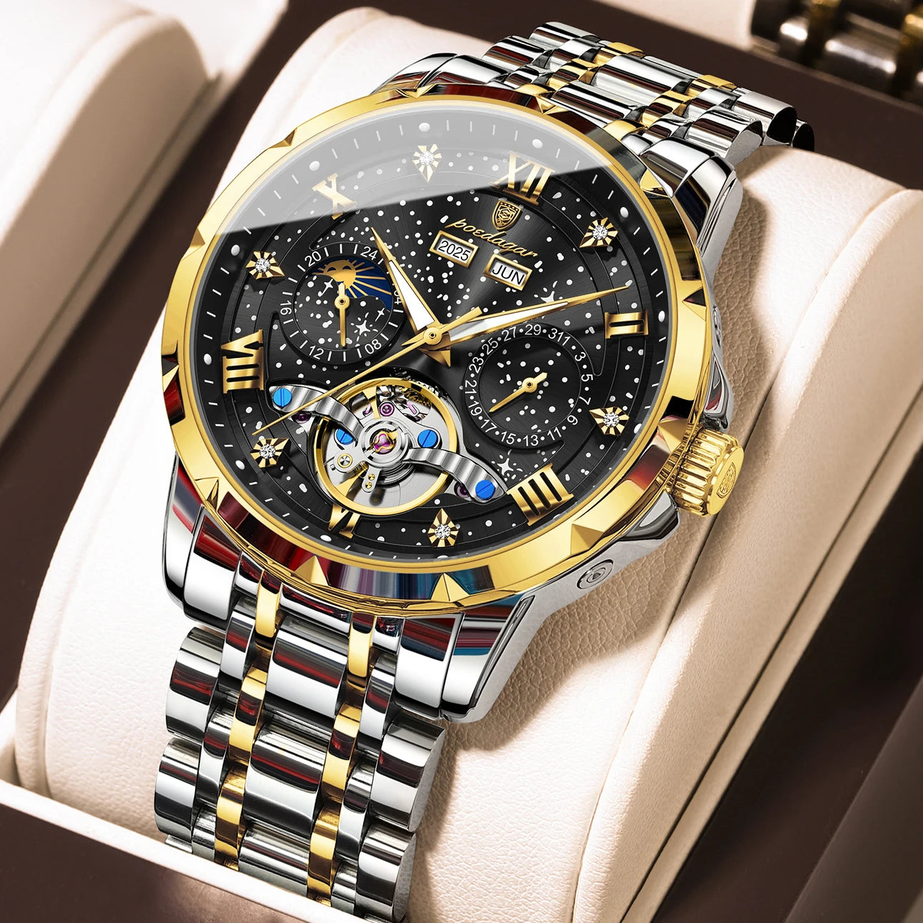 Men's Automatic Skeleton Mechanical Watch