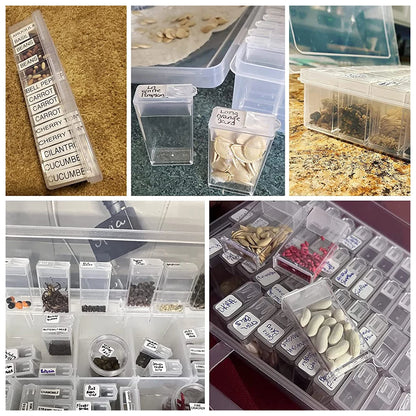 Reusable Seed Collection & Craft Storage Case with Labels