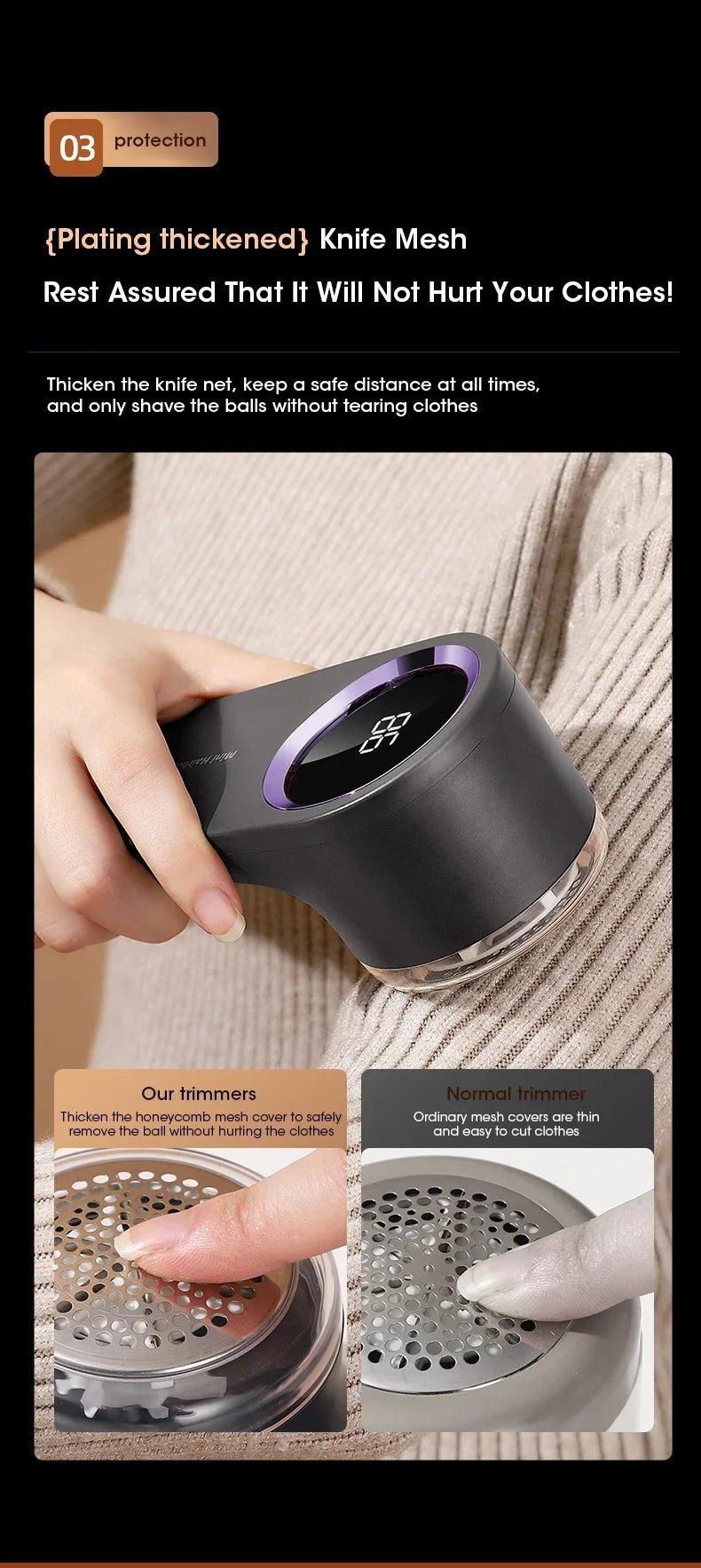 USB Rechargeable Fabric Lint Remover