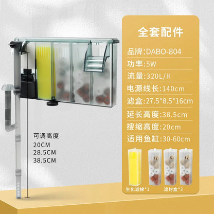 Wall-Mounted External Aquarium Filter System