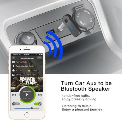 XIKCU Bluetooth Audio Adapter Receiver Stereo 3.5mm