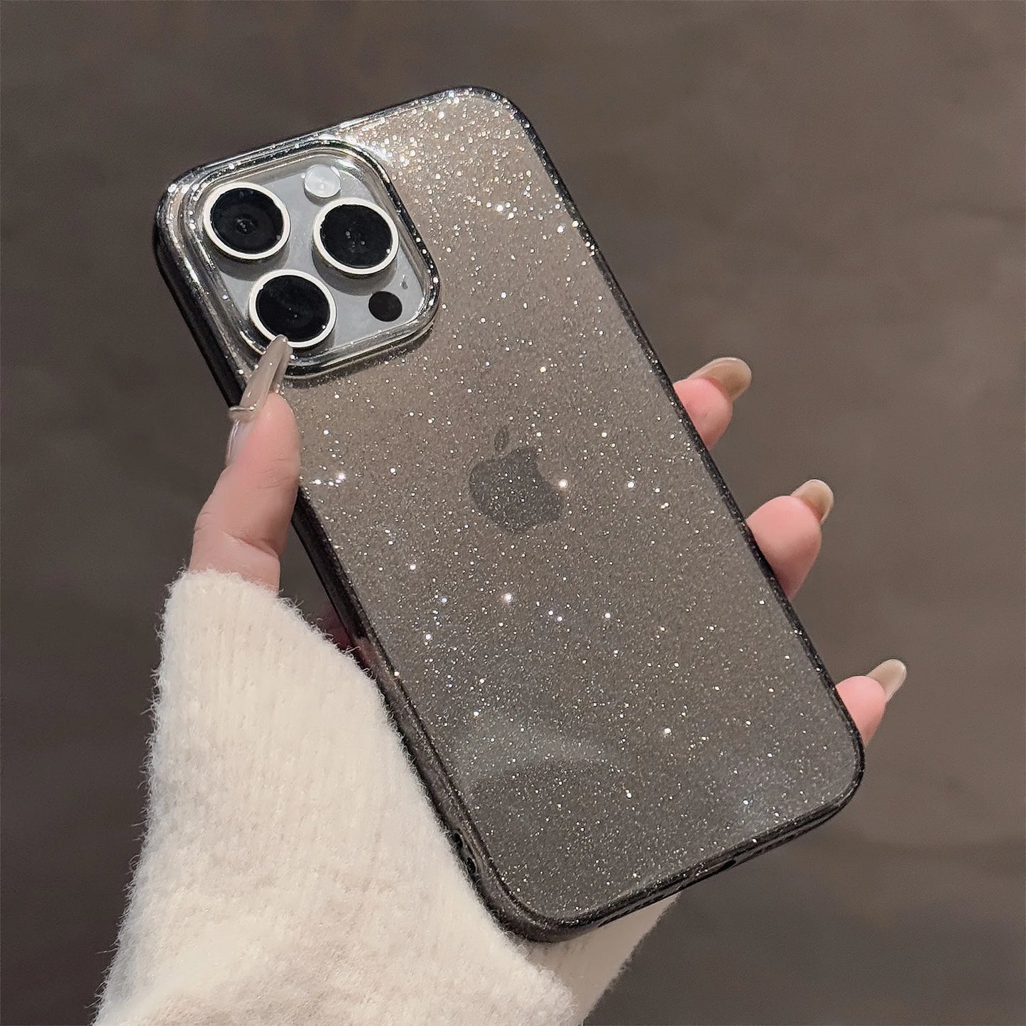 Glitter Clear iPhone Case
