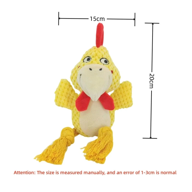 Animal Plush Squeaky Dog Toy