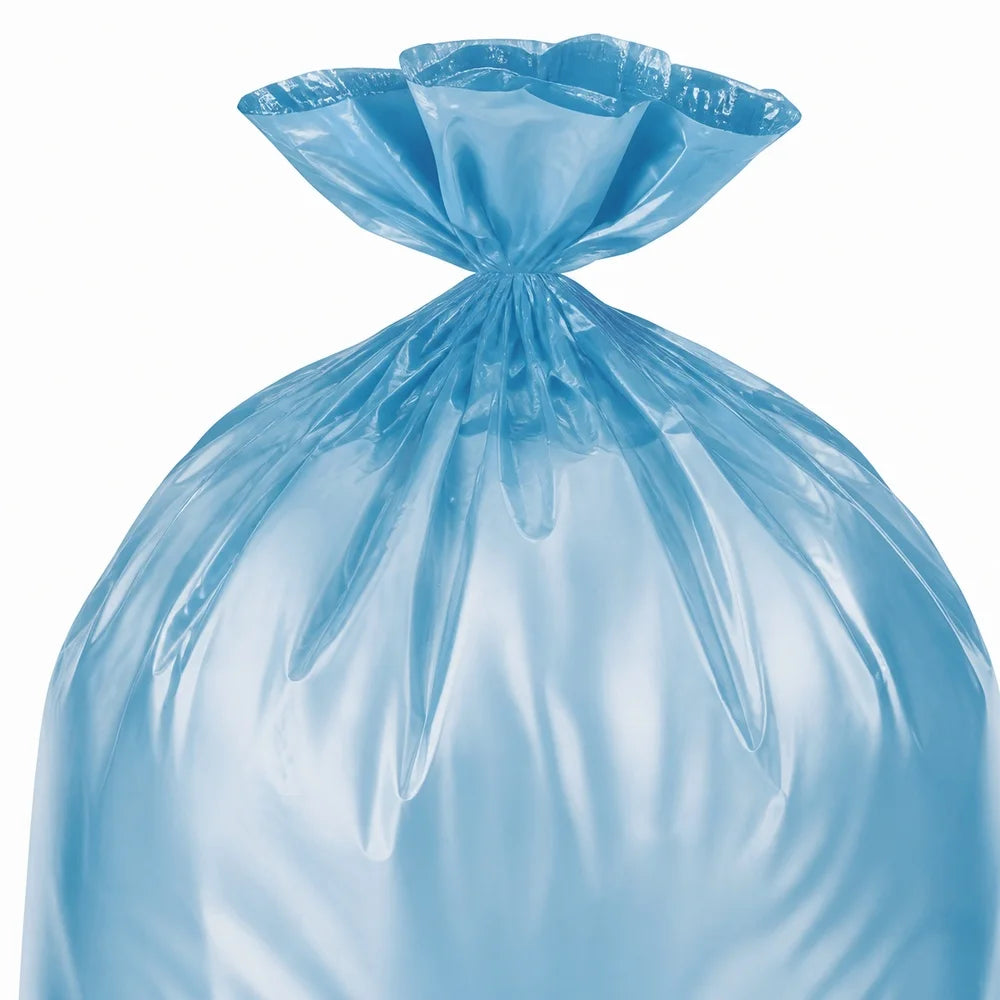 Blue Household Trash Bags – 50-Pack Roll