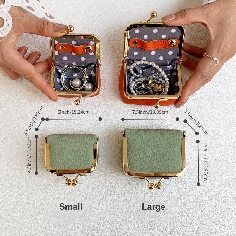 Mini Kiss Lock Jewelry Pouch