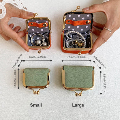Mini Kiss Lock Jewelry Pouch