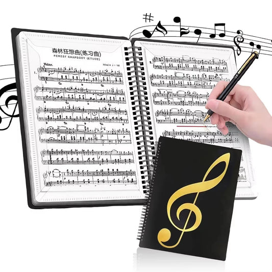 A4 Sheet Music Binder Folder