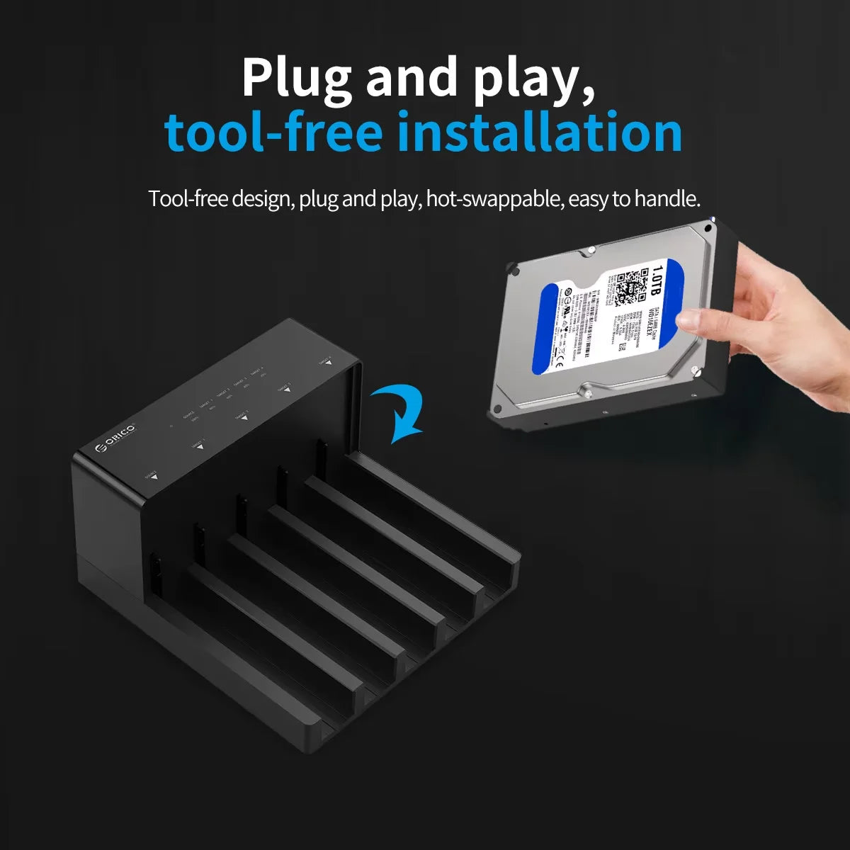 ORICO 5-Bay USB 3.0 HDD & SSD Docking Station