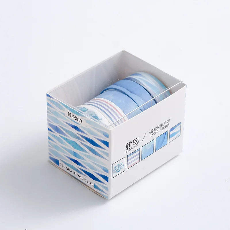 5Rolls/Box Creative Masking Tape Set