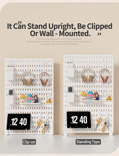 Desktop Pegboard Organizer Panel