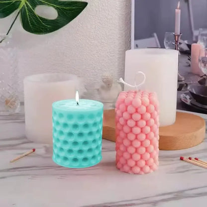 3D Silicone Cylinder Candle Mold
