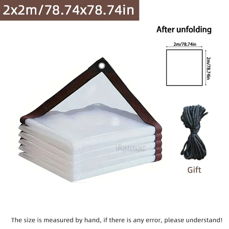 Heavy-Duty Clear Waterproof Tarpaulin