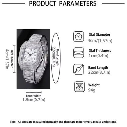 Men's Luxury Roman Numeral Quartz Business Watch