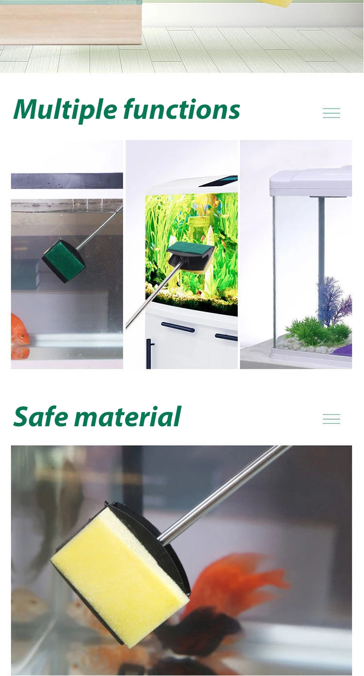 Long Handle Fish Tank Algae Cleaner