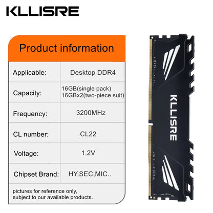 Kllisre DDR4 Desktop RAM
