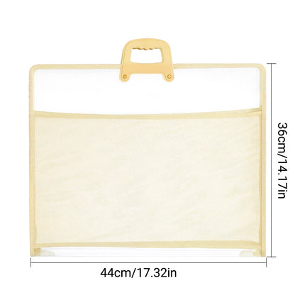 A3 Transparent Document Storage Bag with Handle