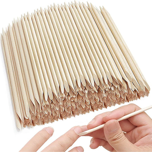 Orange Wood Nail Art Sticks