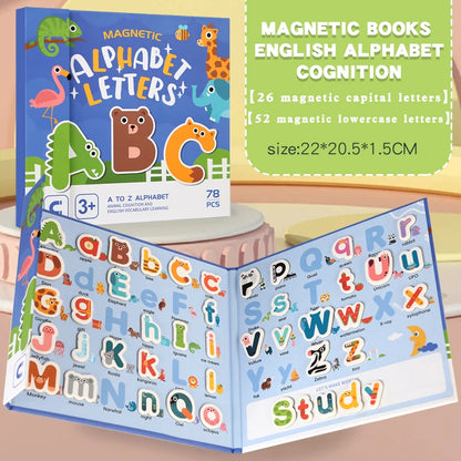 Montessori Busy Quiet Magnetic Letters English Book