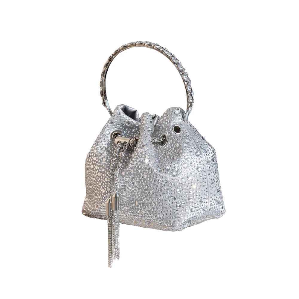 Luxury Rhinestone Bucket Evening Bag
