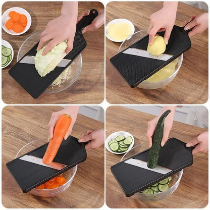 Manual Vegetable Grater with Stainless Steel Blades