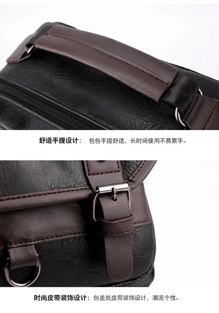 Leather Men's Backpack