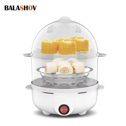 220V Multifunctional Electric Egg Boiler Double Layers Egg Cooker