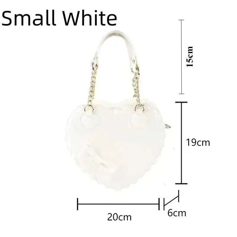 Heart-Shaped Lolita Crossbody Handbag