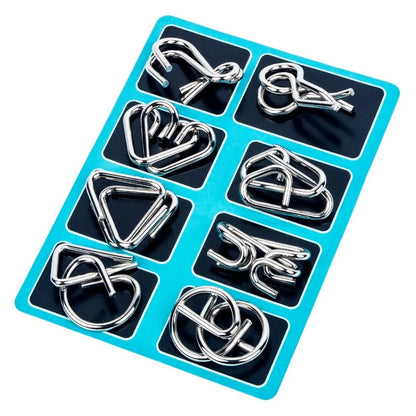 Metal Wire IQ Puzzle Set