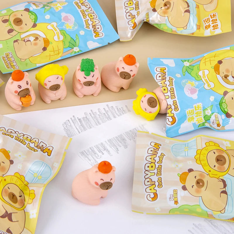 Cute Stationery Capybara Eraser