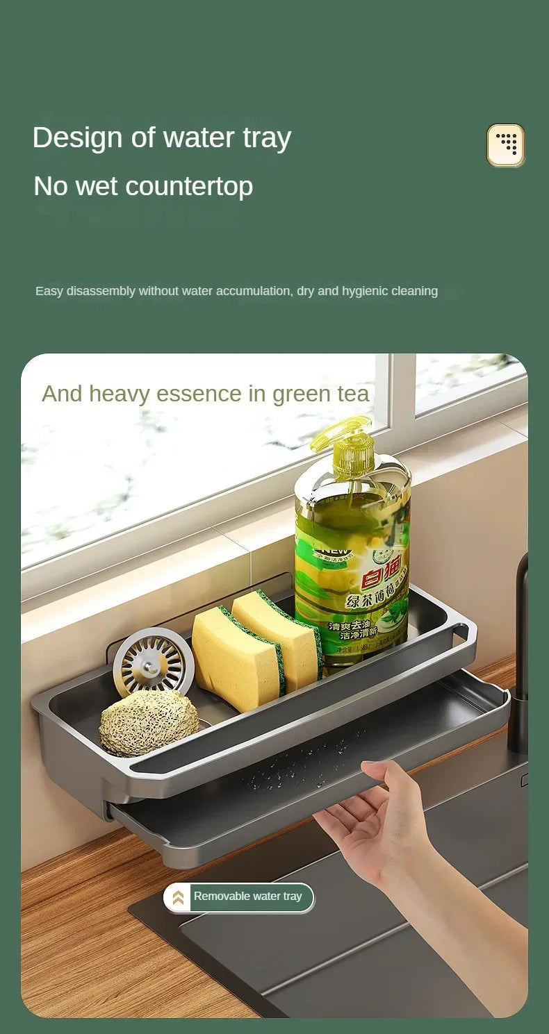Sink Drain Organizer Shelf