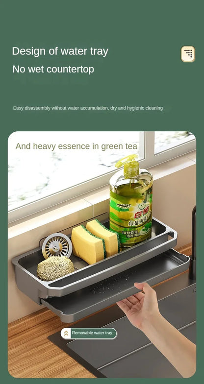 Sink Drain Organizer Shelf