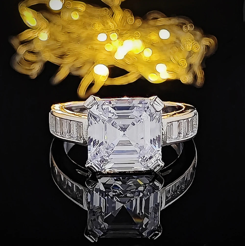 Women’s Silver-Plated Cubic Zirconia Engagement Ring