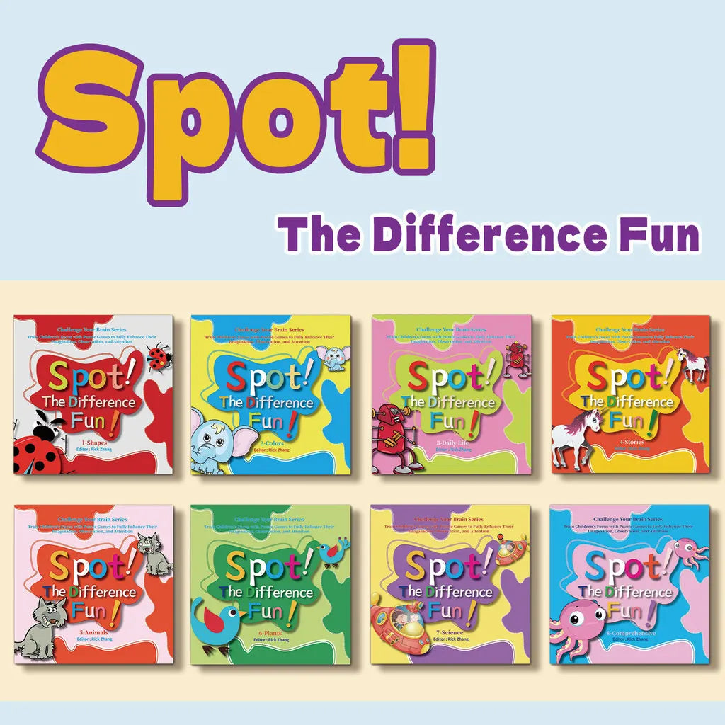 Spot the Difference Puzzle Books for Kids – 8 Book Set