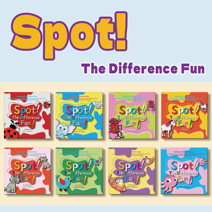 Spot the Difference Puzzle Books for Kids – 8 Book Set