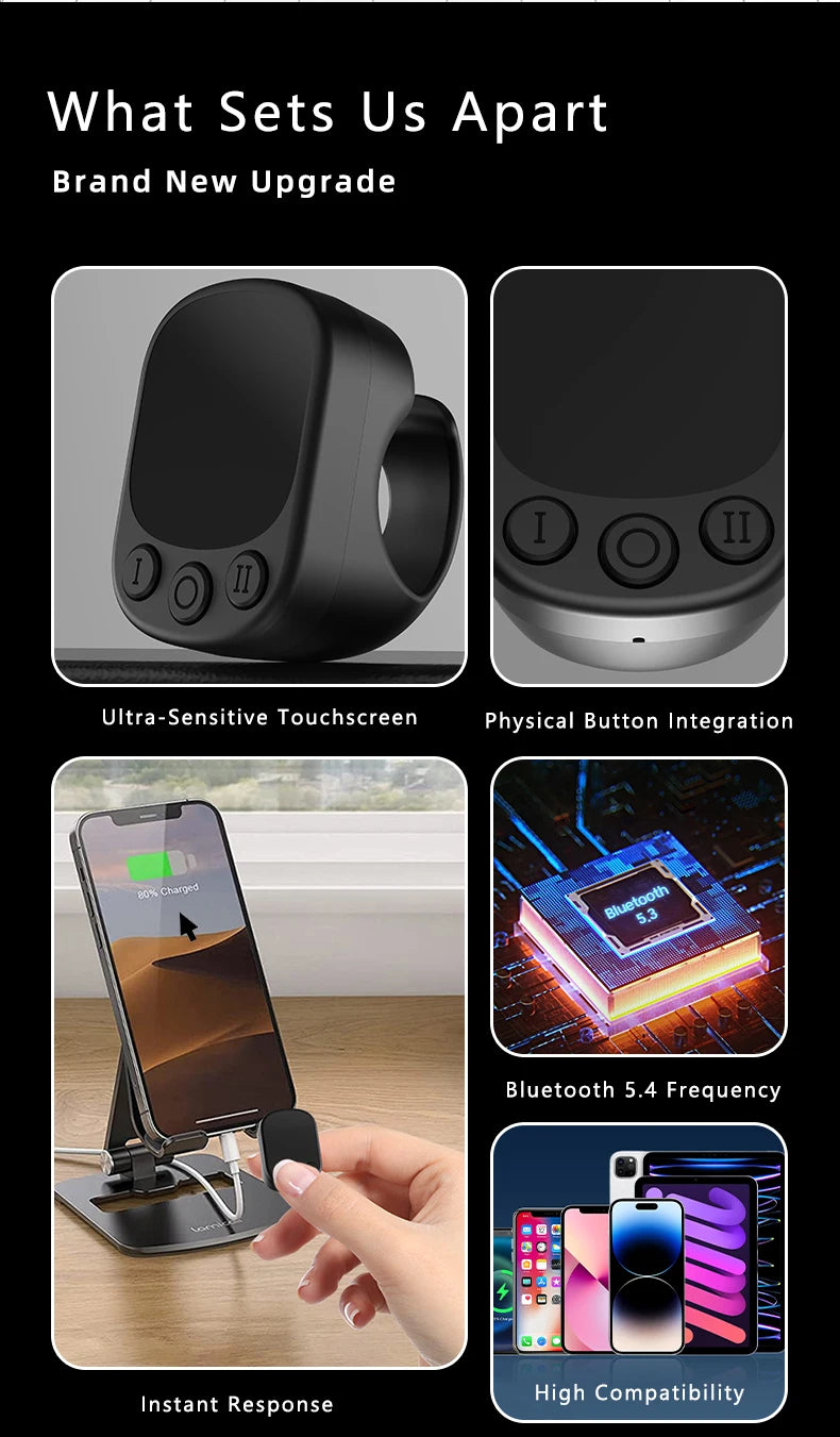 Bluetooth Touchpad Ring Remote Control