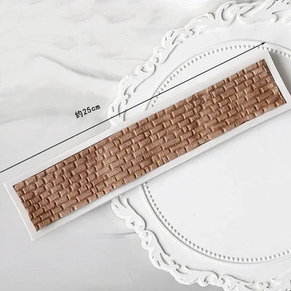 VERIDIAN Rock Brick Wall Texture Silicone Molds Diy Wood Grain Tree Bark Silicone Mat Fondant Baking Mold Cake Decorating Tools