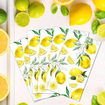 Lemon Print Disposable Paper Napkins