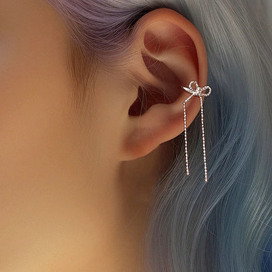 Luxury Exquisite Bow Ear Cuff Earrings