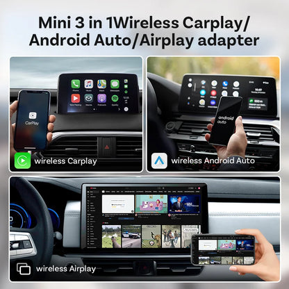 Mini Air 3-in-1 Wireless CarPlay Adapter