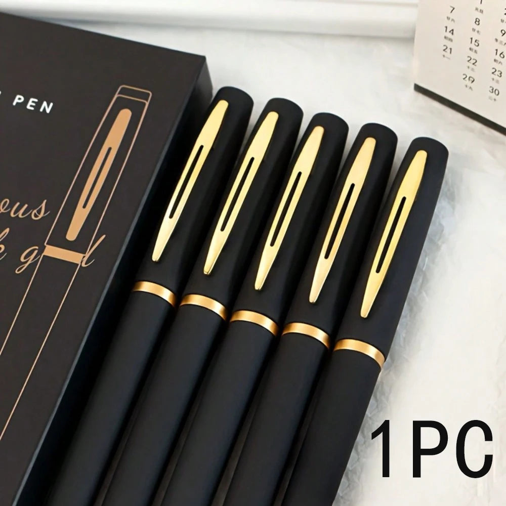 Black & Gold Gel Pens – 0.5mm Fine Tip