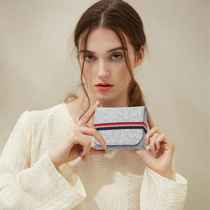 Felt Electronic Accessories Organizer Bag